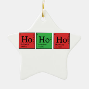 Ornement Étoile En Céramique Chimie de Noël