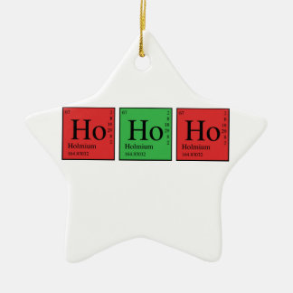 Ornement Étoile En Céramique Chimie de Noël