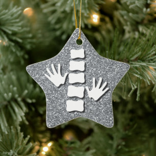 Ornement Étoile En Céramique Chiropratique/Chiropraticien Ornament de Noël