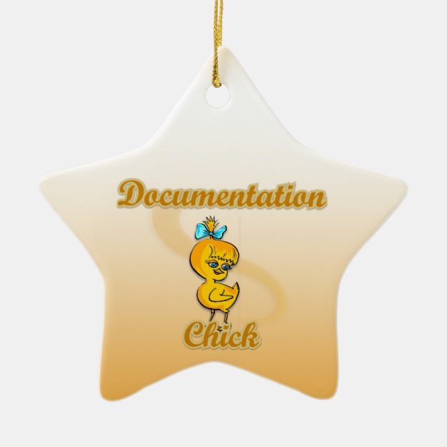 Ornement Étoile En Céramique Choix de documentation (Devant)