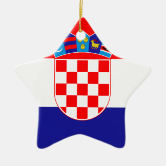 Ornement Étoile En Céramique Coût bas ! Drapeau croate