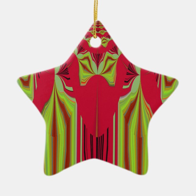 Ornement Étoile En Céramique Design Hakuna Matata sans faille (Devant)
