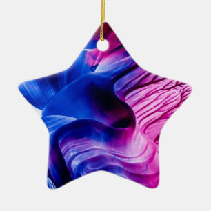 Ornement Étoile En Céramique Encaustic 1836 de peinture de cire