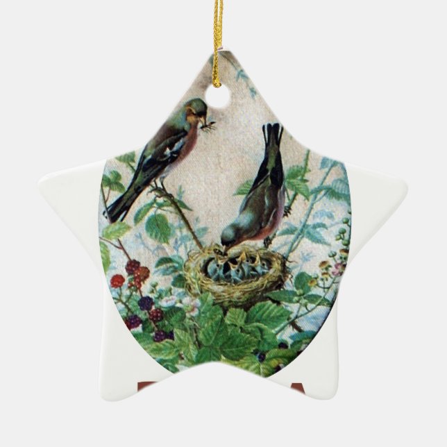 Ornement Étoile En Céramique Go Papa (Devant)