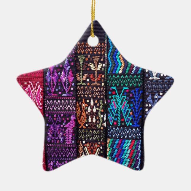 Ornement Étoile En Céramique Guatemala's beautiful design (Devant)