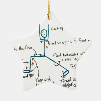 Ornement Étoile En Céramique Guerrier 1 de yoga