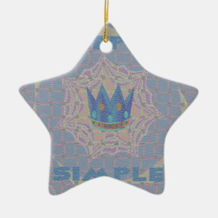 Ornement Étoile En Céramique Hakuna matata