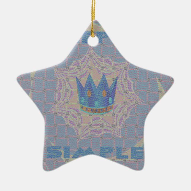 Ornement Étoile En Céramique Hakuna matata (Devant)