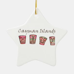Ornement Étoile En Céramique Îles Caïmans