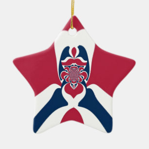 Ornement Étoile En Céramique Impressionnant Affiche d'art abstrait E.T.