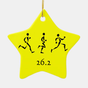 Ornement Étoile En Céramique Inspiration du marathon
