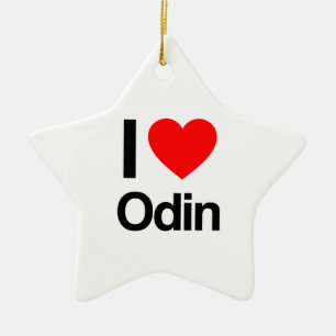 Ornement Étoile En Céramique j'aime odin.ai
