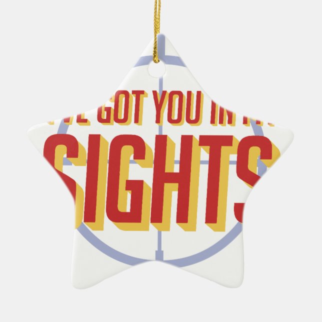 Ornement Étoile En Céramique Je t'ai vue - Soldat 76 (Devant)