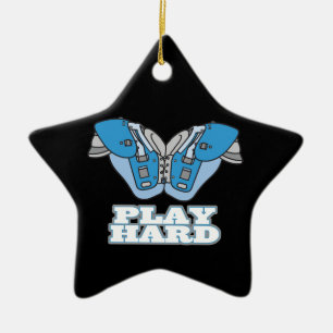 Ornement Étoile En Céramique jouer au football dur