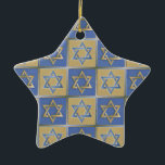 Ornement Étoile En Céramique Judaïque Star Of David Metal Gold Blue<br><div class="desc">Vous visualisez la collection Lee Hiller Design. Vêtements,  cadeaux & Objets de collection Lee Hiller Photographie ou collection d'Arts numériques. Vous pouvez voir sa photographie de Nature sur http://HikeOurPlanet.com/ et suivre son blog randonnée dans le Parc National des Sources Hot Springs.</div>