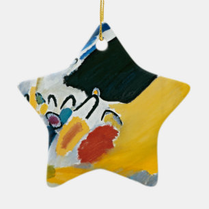 Ornement Étoile En Céramique Kandinsky Impression III Concert Peinture Abstrait