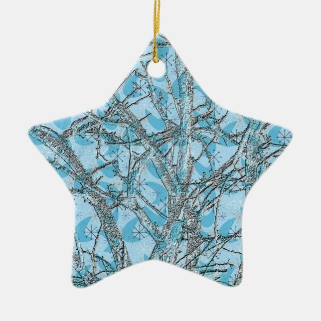 ORNEMENT ÉTOILE EN CÉRAMIQUE L'ARBRE DE NOËL (Devant)