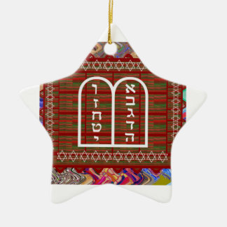 Ornement Étoile En Céramique L'art rituel spirituel religieux juif effectue le