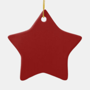 Ornement Étoile En Céramique Les nuances vides simples do-it-yourself de rouge