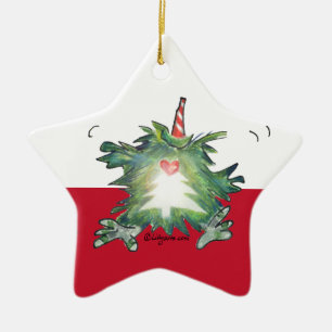 Ornement Étoile En Céramique L'ornement de l'étoile de Noël Kiwi