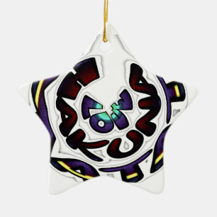 Ornement Étoile En Céramique Love Hakuna Matata beaux cadeaux