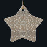 Ornement Étoile En Céramique Love Hearts Sea Shells, Romantic Exotic Tropical<br><div class="desc">Love Hearts,  Sea Shells,  Romantic Exotic Tropical</div>