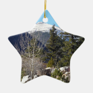 Ornement Étoile En Céramique Montagne du Colorado