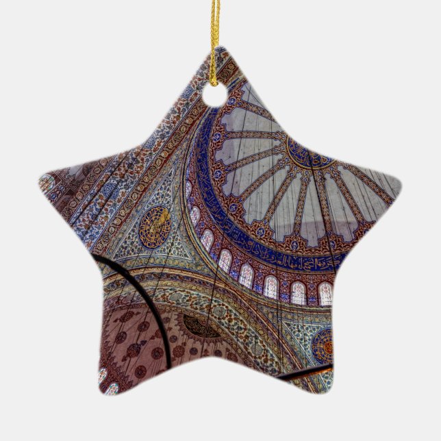 Ornement Étoile En Céramique Mosquée bleue Istanbul (Devant)