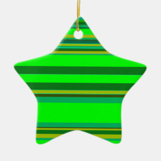 Ornement Étoile En Céramique Motif de concepteur Customisé de bande verte color