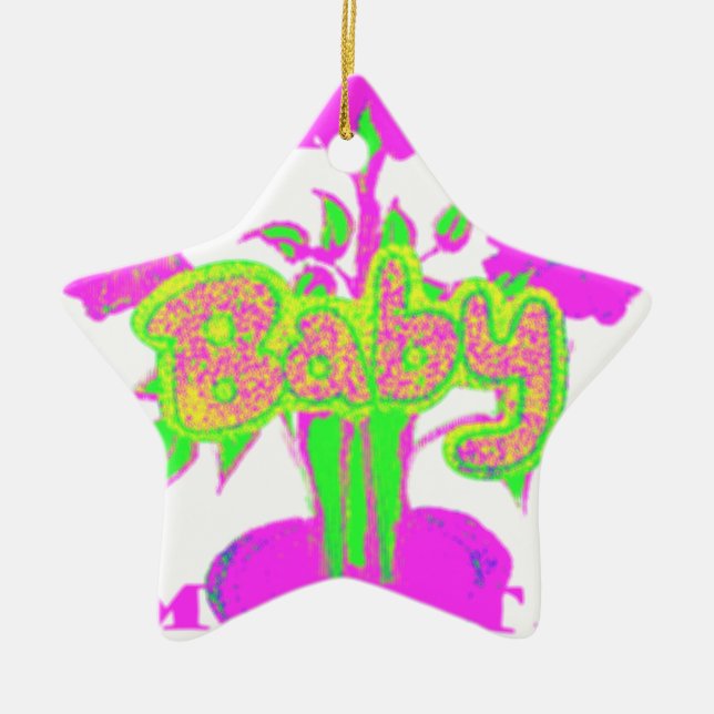 Ornement Étoile En Céramique My Baby Hakuna Matata (Devant)