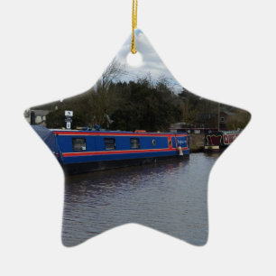 Ornement Étoile En Céramique Narrowboats