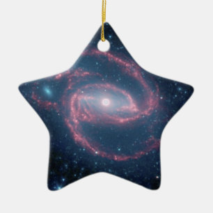 Ornement Étoile En Céramique NGC 1097 Galaxie souillée de la nuit