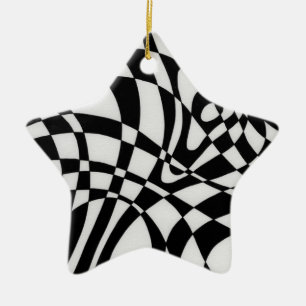 Ornement Étoile En Céramique Optique #1a par Michael Moffa