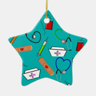 Ornement Étoile En Céramique Outils d'infirmière