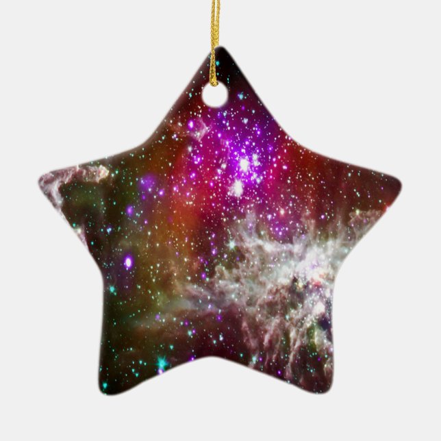 Ornement Étoile En Céramique Pacman Nebula (Devant)