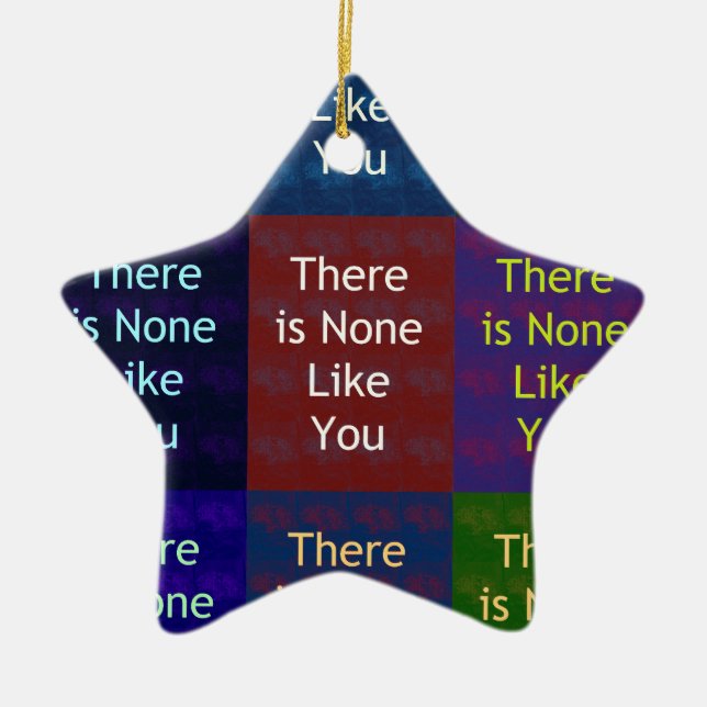 Ornement Étoile En Céramique Personne ne vous aime (Devant)