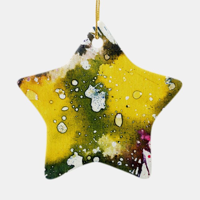 Ornement Étoile En Céramique Polychromoptique #7 (Devant)