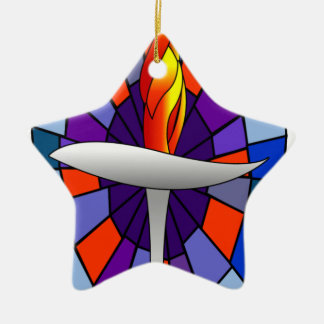 Ornement Étoile En Céramique Produits de calice de temple d'unité