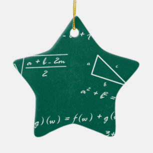 Ornement Étoile En Céramique professeur de mathématiques algebra geek