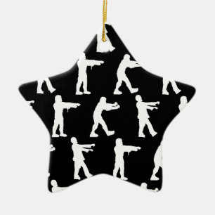 Ornement Étoile En Céramique Promenade de zombi