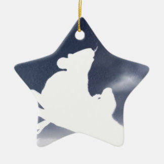 Ornement Étoile En Céramique Rat