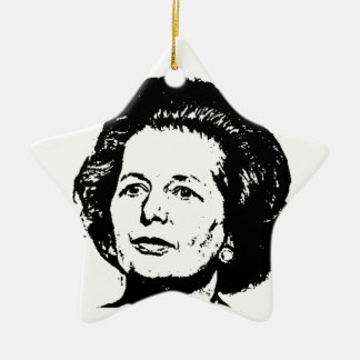 Ornement Étoile En Céramique Souvenirs de Margaret Thatcher