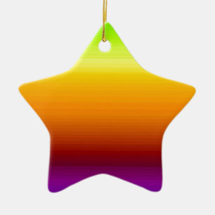 Ornement Étoile En Céramique Spectre des couleurs horizontales -3