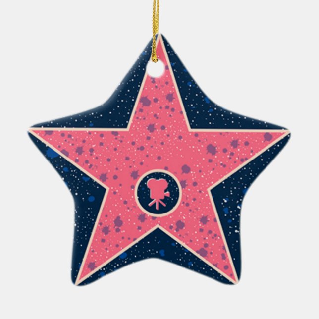 Ornement Étoile En Céramique Star de Hollywood d'OPUS (Devant)