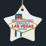 Ornement Étoile En Céramique SYMBOLE RÉtro DE Las Vegas<br><div class="desc">SYMBOLE RÉtro DE Las Vegas</div>