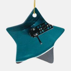 Ornement Étoile En Céramique Tourne-disque Vinyl Record Album Music