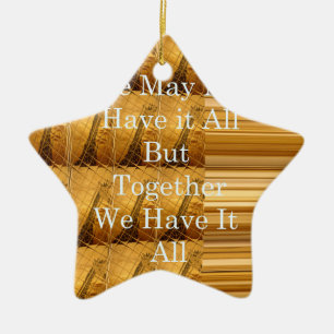 Ornement Étoile En Céramique Un message inspirant avec la conception africaine 