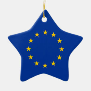 Ornement Étoile En Céramique Union européenne - l'UE diminuent