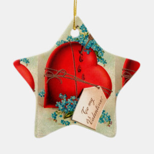 Ornement Étoile En Céramique Vintage Big Red