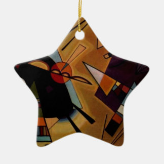 Ornement Étoile En Céramique Violet noir Kandinsky